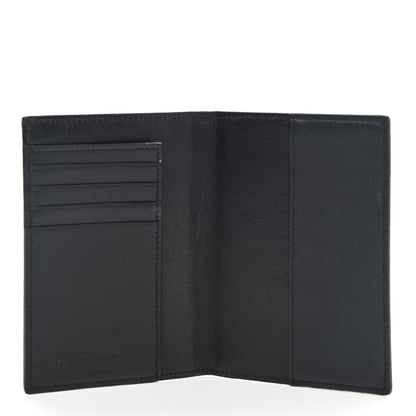 Saint Laurent Crocodile Embossed Passport Holder Black 5 of 8