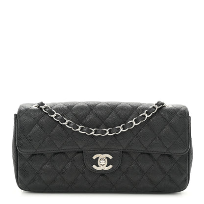Chanel Caviar Quilted East West Flap Black 1 of 10