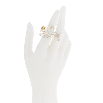 Tiffany Sterling Silver 18K Yellow Gold Return to Tiffany Love Bugs Ring 49 5 2 of 6