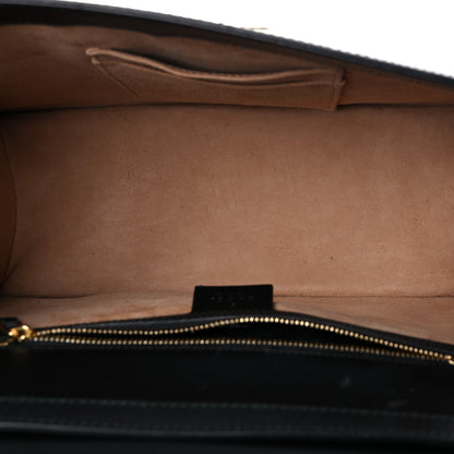Gucci Calfskin Medium Sylvie Top Handle Bag Black 5 of 22