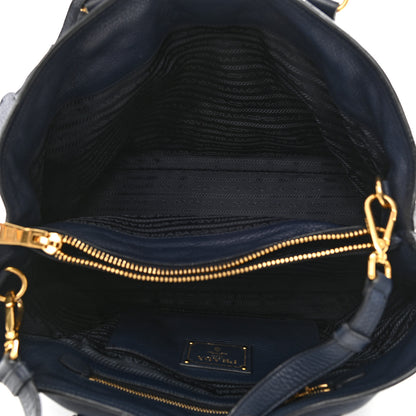 Prada Vitello Daino Tote Bluette 4 of 11