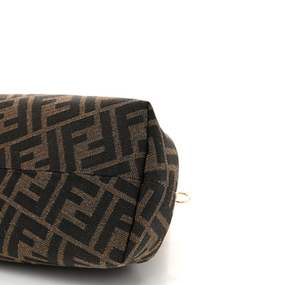 Fendi Shiny Nappa Fabric Jacquard FF 1974 Midi Fendi Tobacco Moro Ebano 10 of 10