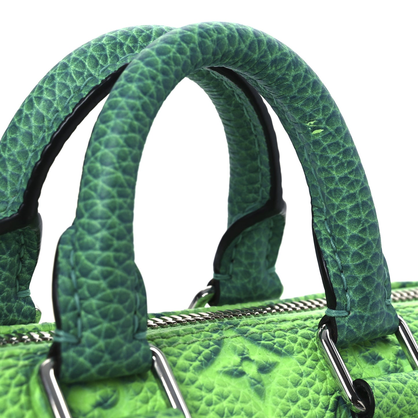 Taurillon Illusion Keepall XS Bleu Vert