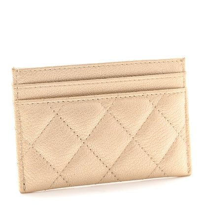 Chanel Metallic Grained Calfskin Quilted Reissue Card Holder Gold 3 of 11