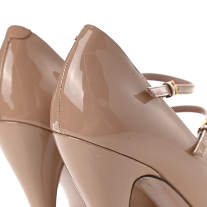 Gucci Vernice Crystal Lisbeth Platform Pumps 36 Dark Cipria 8 of 10