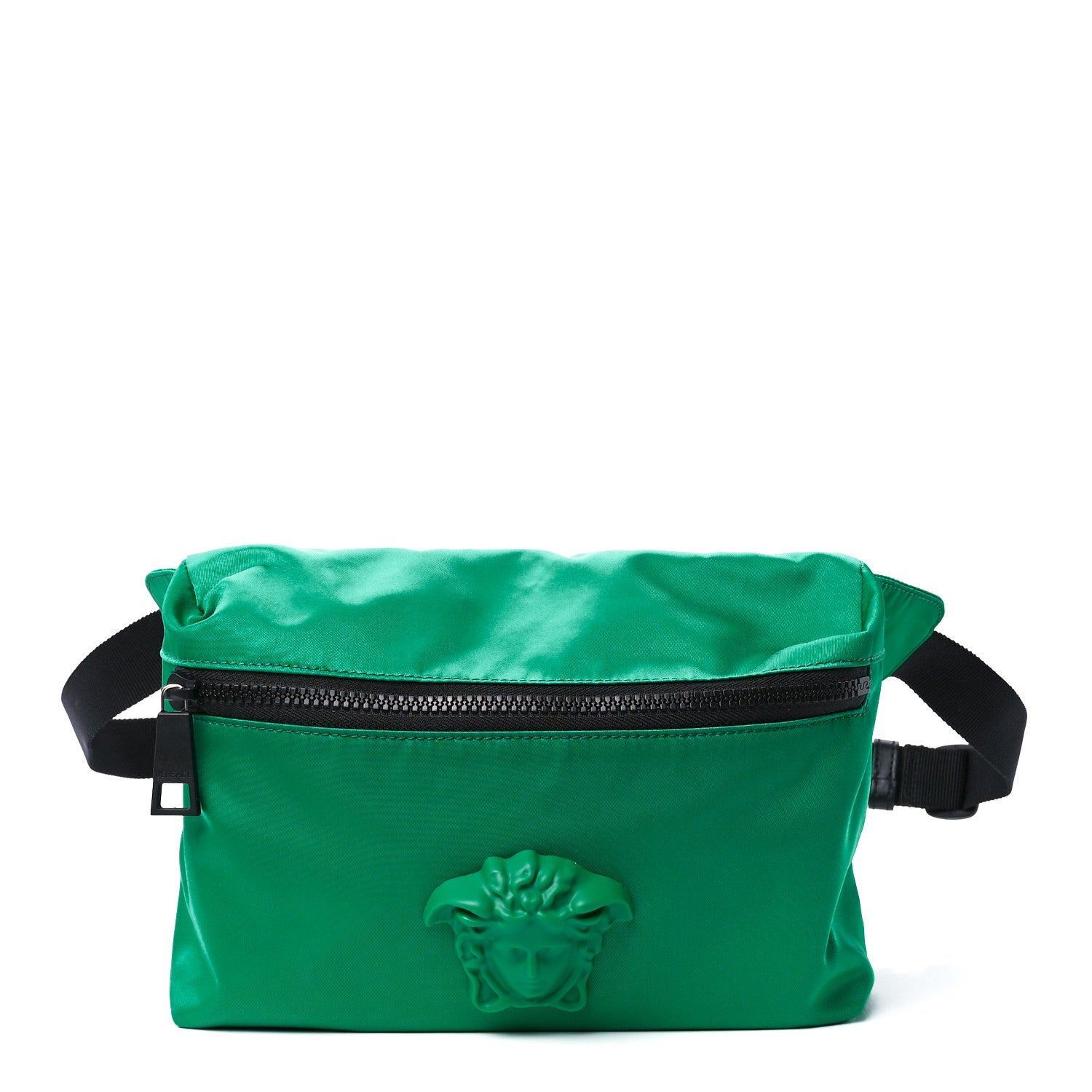 Versace Nylon Palazzo Medusa Belt Bag Green 1 of 12