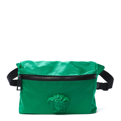 Versace Nylon Palazzo Medusa Belt Bag Green 1 of 12