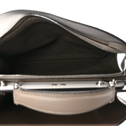 Fendi Cuoio Romano Striped Macro FF Bicolor Mini Peekaboo I SEE U Satchel Ghianda 5 of 9