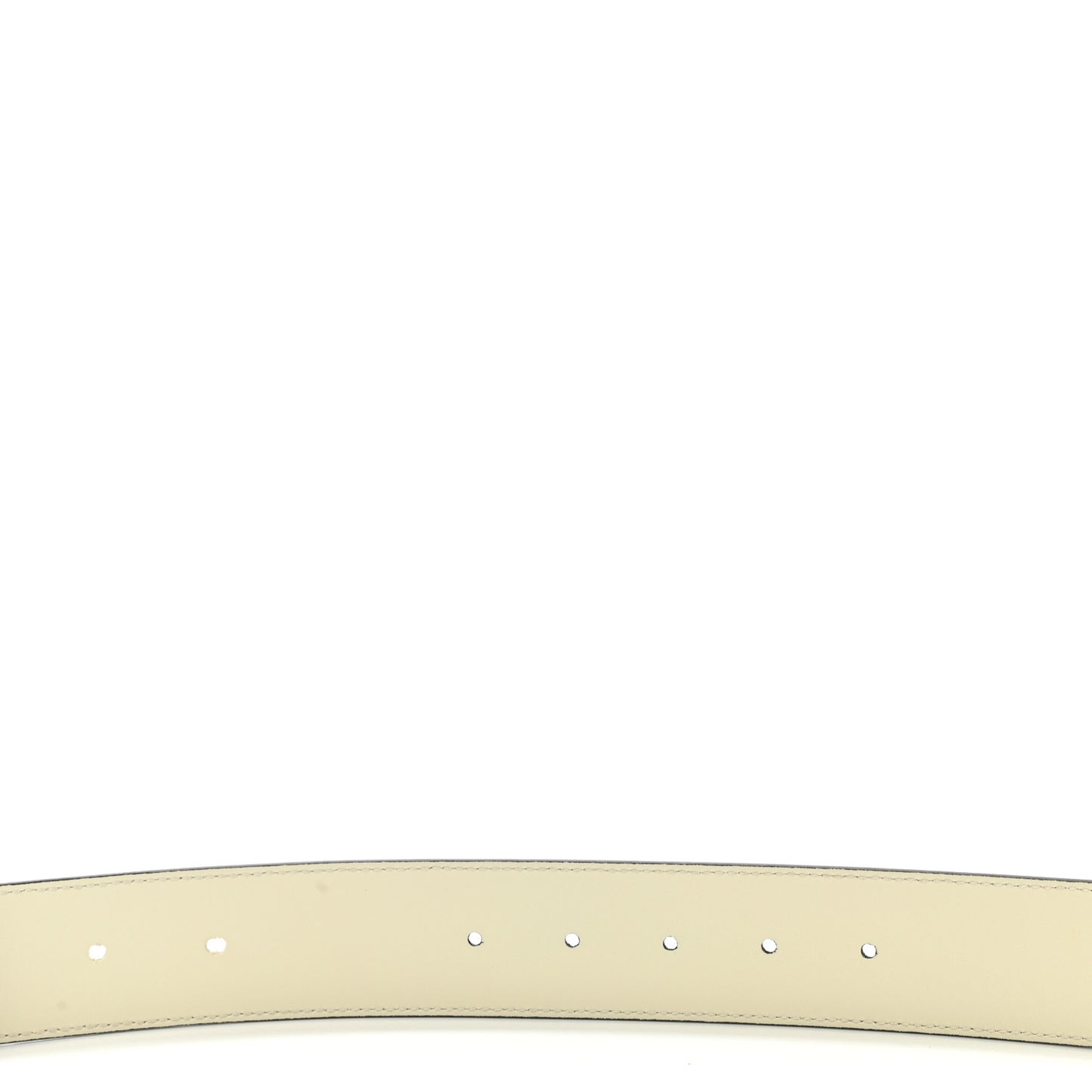 Plutone Calfskin Double G 40mm Belt 85 34 Mystic White