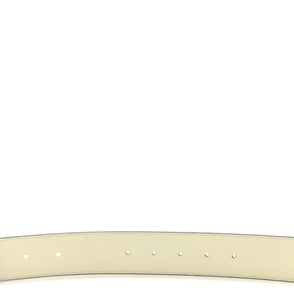 Gucci Plutone Calfskin Double G 40mm Belt 85 34 Mystic White 4 of 5