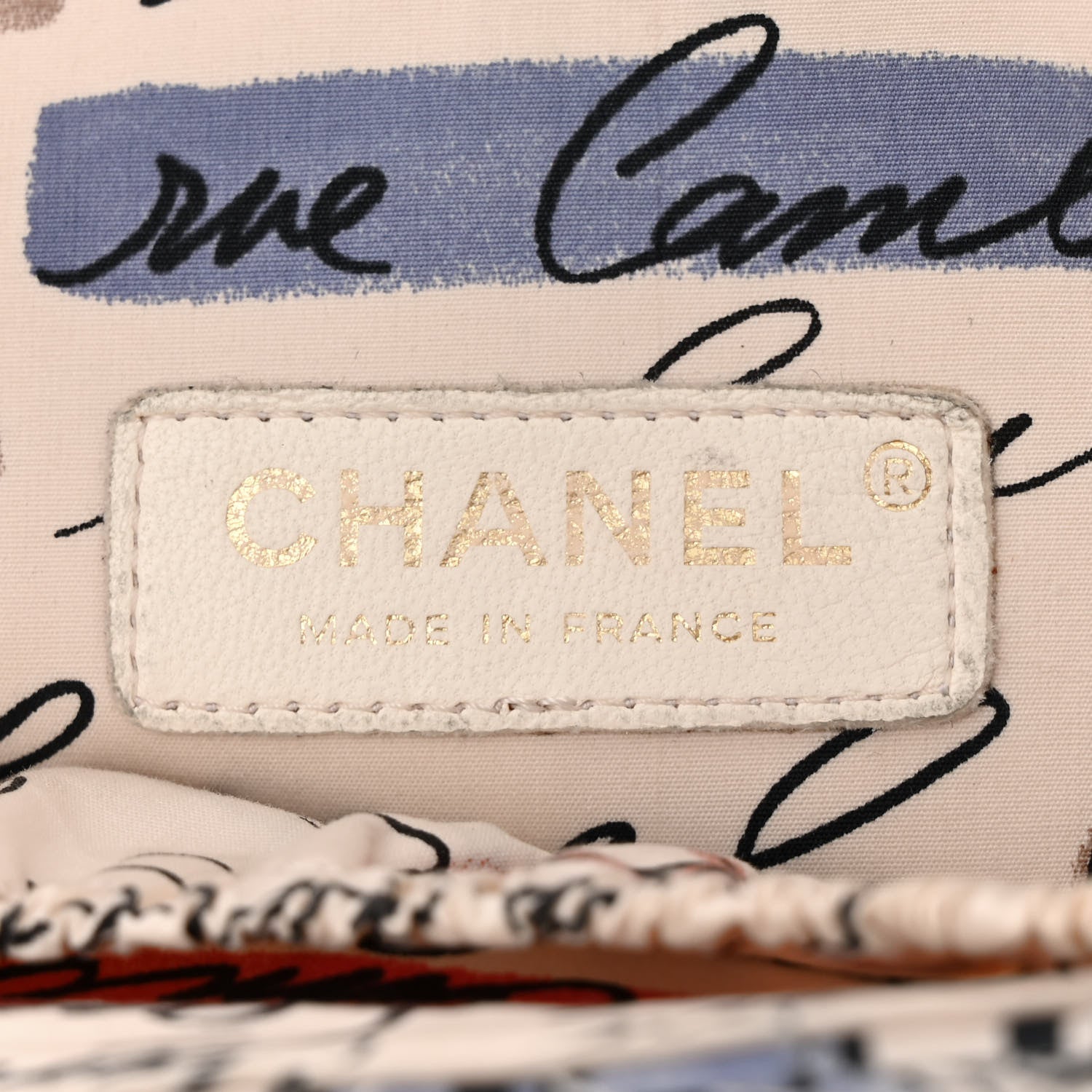 Chanel Nylon Quilted Rue Cambon Camellia Printed Mini Flap White Multicolor 6 of 10