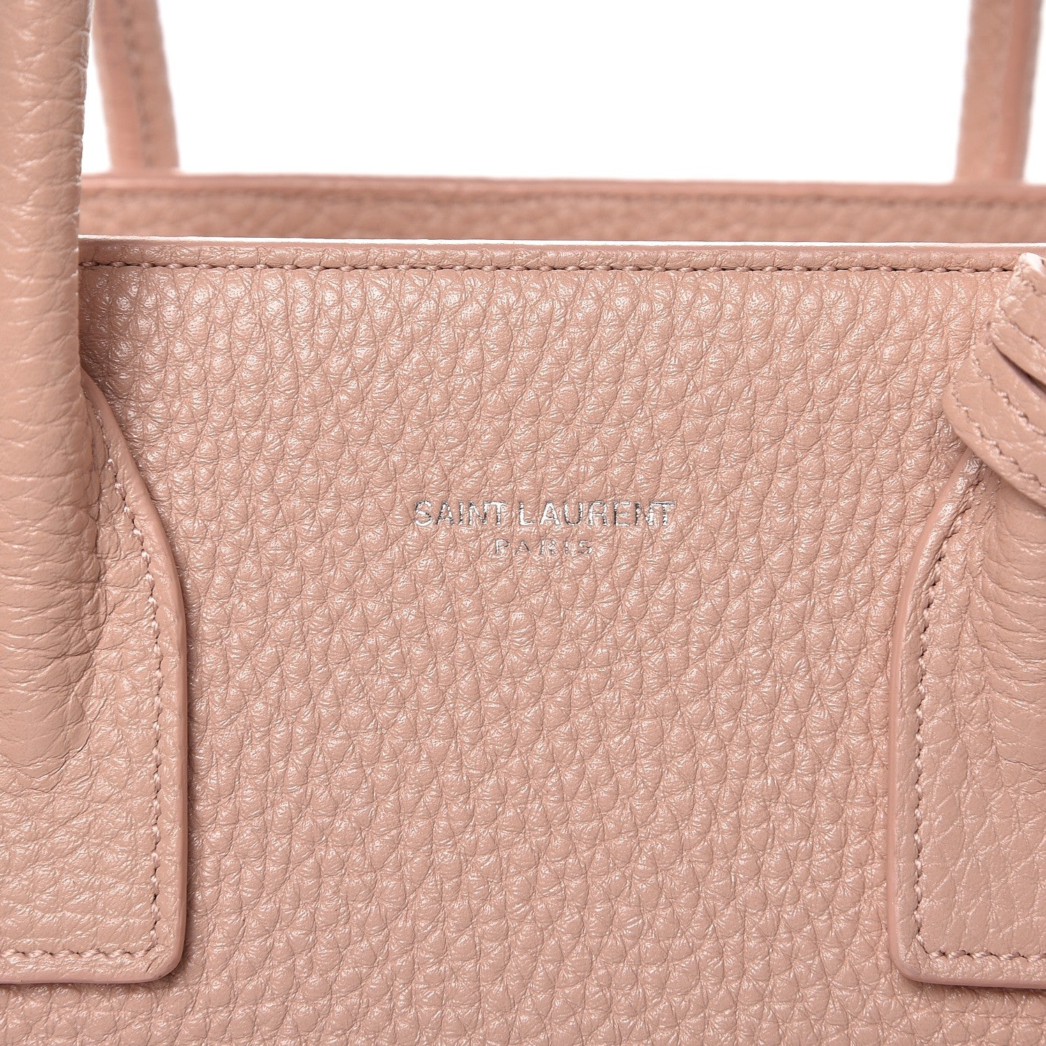 Saint Laurent Grained Calfskin Baby Sac De Jour Pale Pink 7 of 12