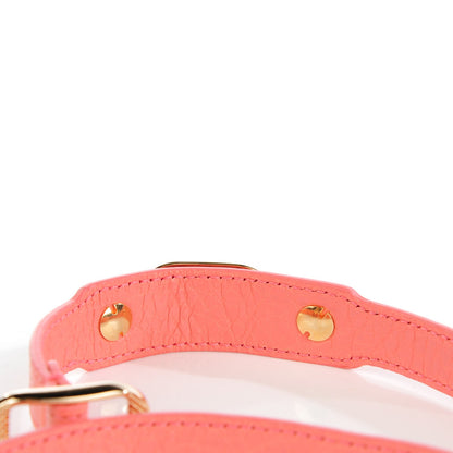 Balenciaga Agneau Giant 12 Gold Hardware Triple Tour M Bracelet Rose Azalee 4 of 7