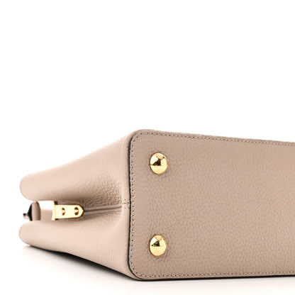 Louis Vuitton LOUIS VUITTON Taurillon Capucines MM Galet 8 of 10