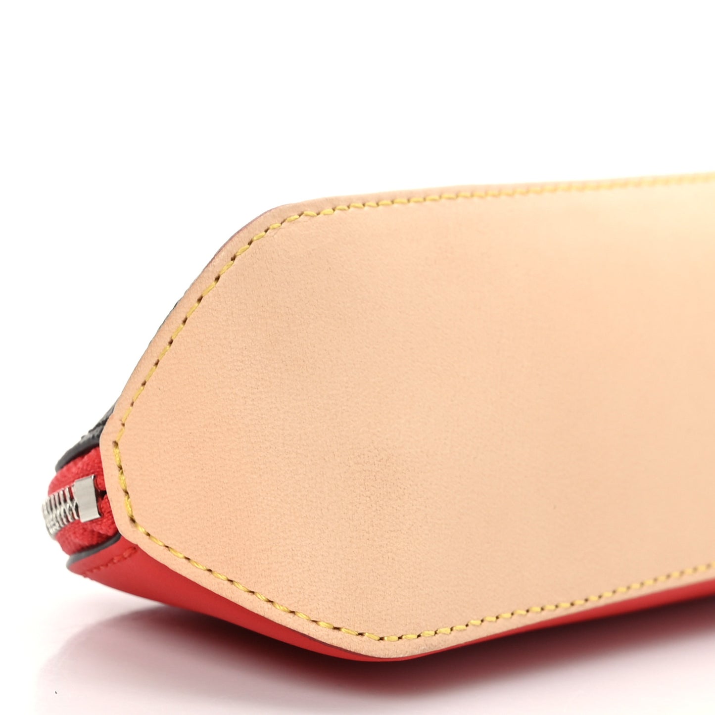 Monogram Elizabeth Pencil Pouch Red