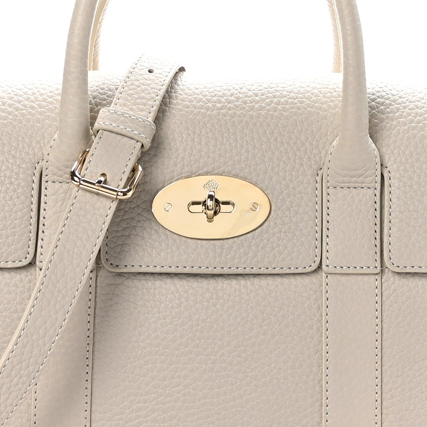 Heavy Grain Small Bayswater Satchel Chalk