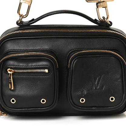 Louis Vuitton Calfskin Monogram Embossed Utility Crossbody Black 8 of 12