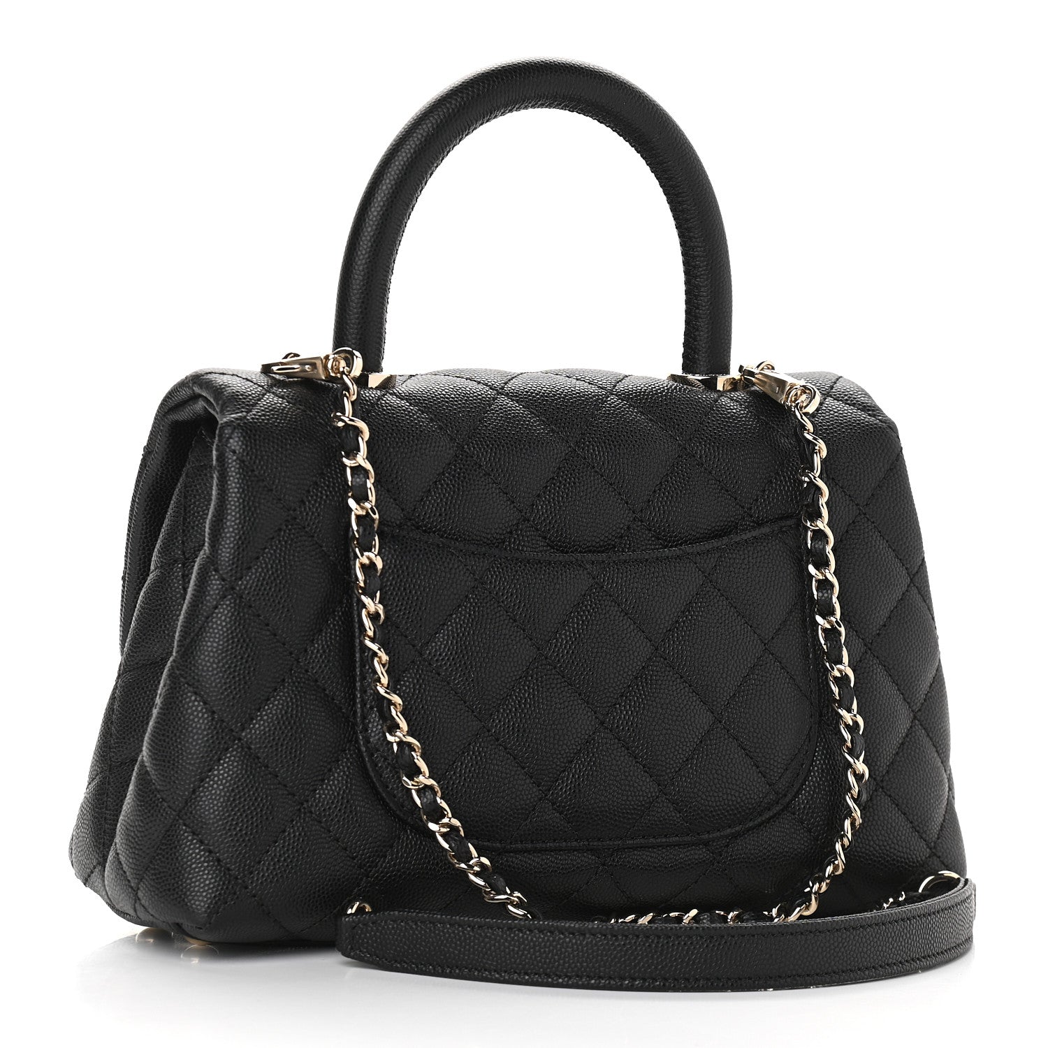 Chanel Caviar Quilted Mini Coco Handle Flap Black 3 of 9