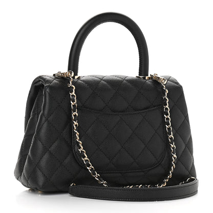 Chanel Caviar Quilted Mini Coco Handle Flap Black 3 of 9