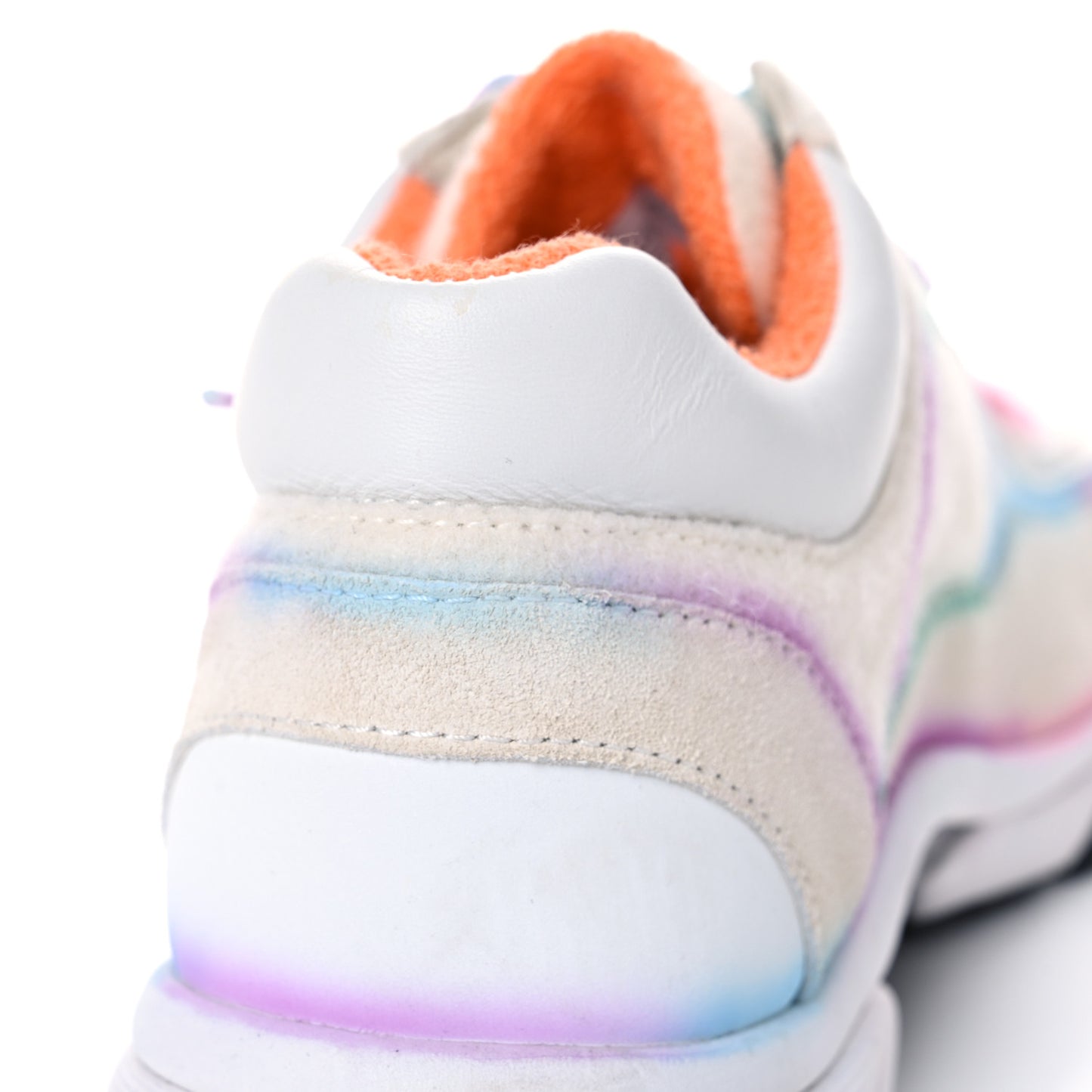 Wool Suede Calfskin CC Sneakers 38 Multicolor