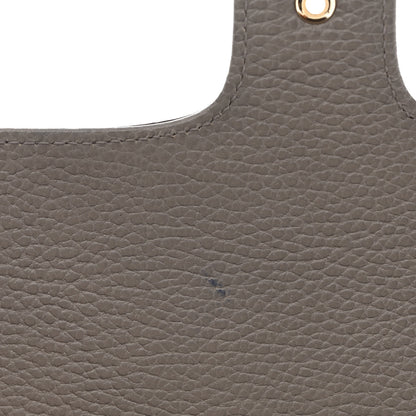 Gucci Dollar Calfskin Medium Interlocking G Top Handle Shoulder Bag Loess 11 of 13