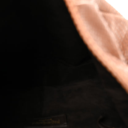 Saint Laurent Snakeskin Buffalo Horn Mombasa Hobo Brown 5 of 13