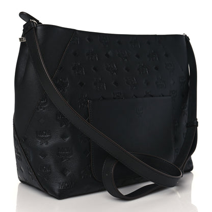 MCM Calfskin Ottomar Medium Klara Hobo Black 3 of 10
