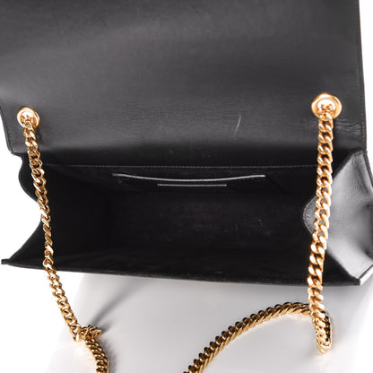 Saint Laurent Smooth Calfskin Medium Classic Monogram Kate Tassel Satchel Black 7 of 8