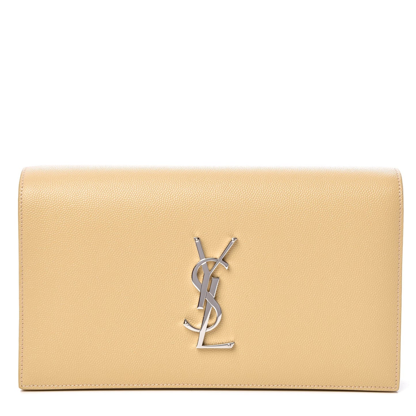 Grain De Poudre Classic Kate Monogram Clutch Nude Powder