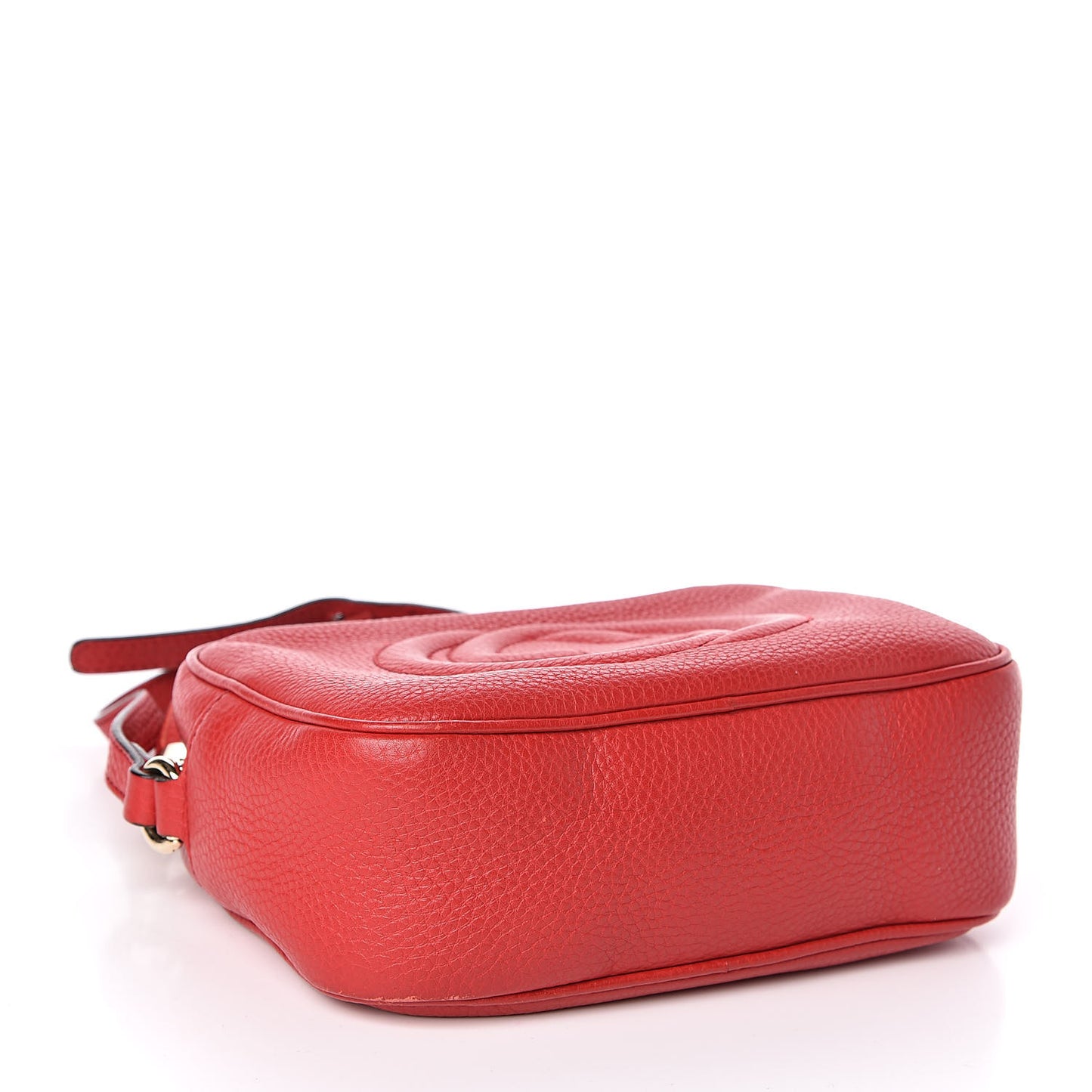 Pebbled Calfskin Small Soho Disco Bag Tabasco Red