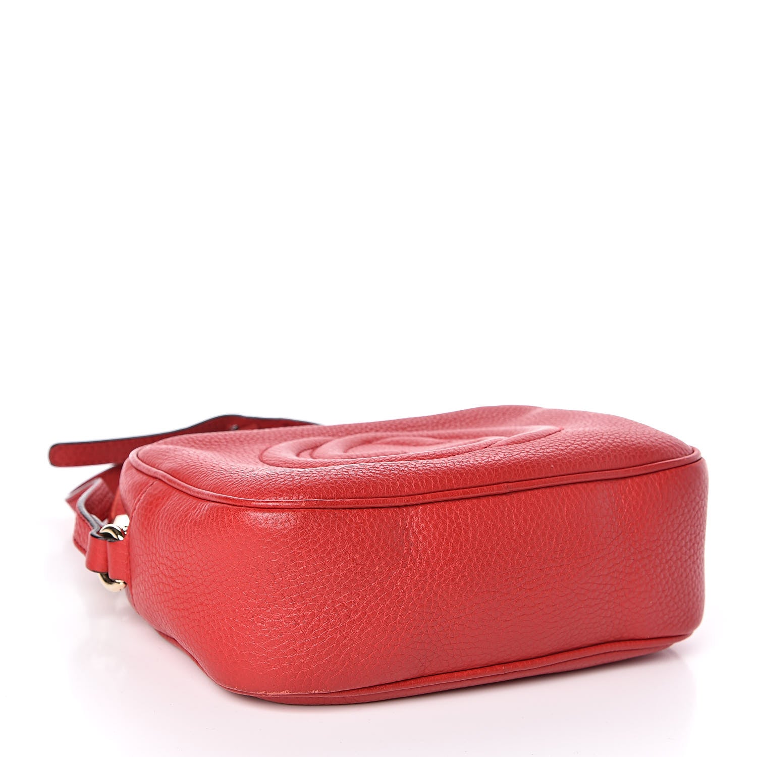 Gucci Pebbled Calfskin Small Soho Disco Bag Tabasco Red 4 of 11