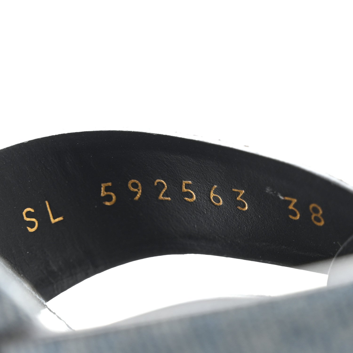 Saint Laurent Denim Tribute 05 Slide Sandals 38 Deep Navy Jeans 10 of 10