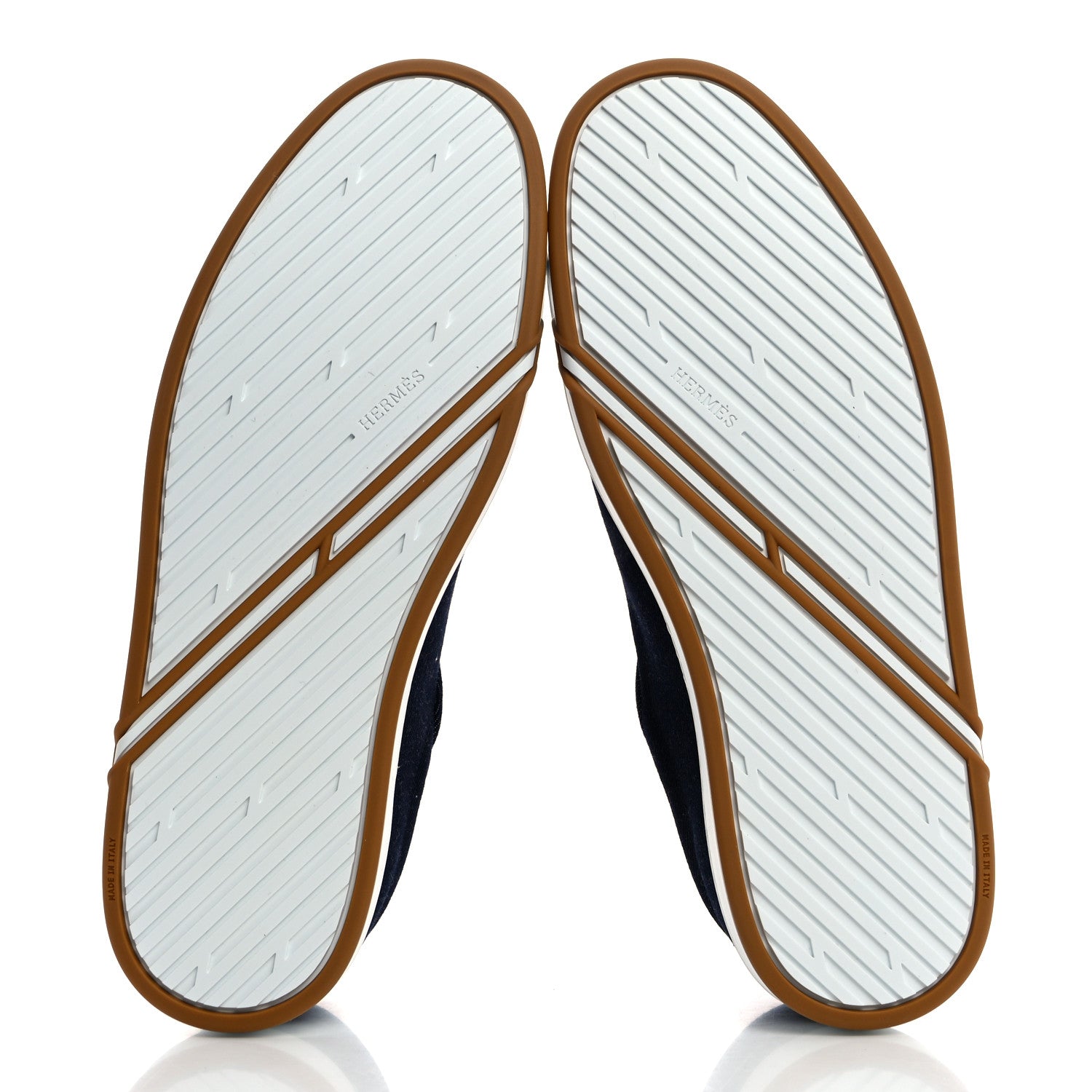 Hermes Denim Mens Kid Sneakers 43.5 Bleu Brut Bleu Celeste 5 of 8