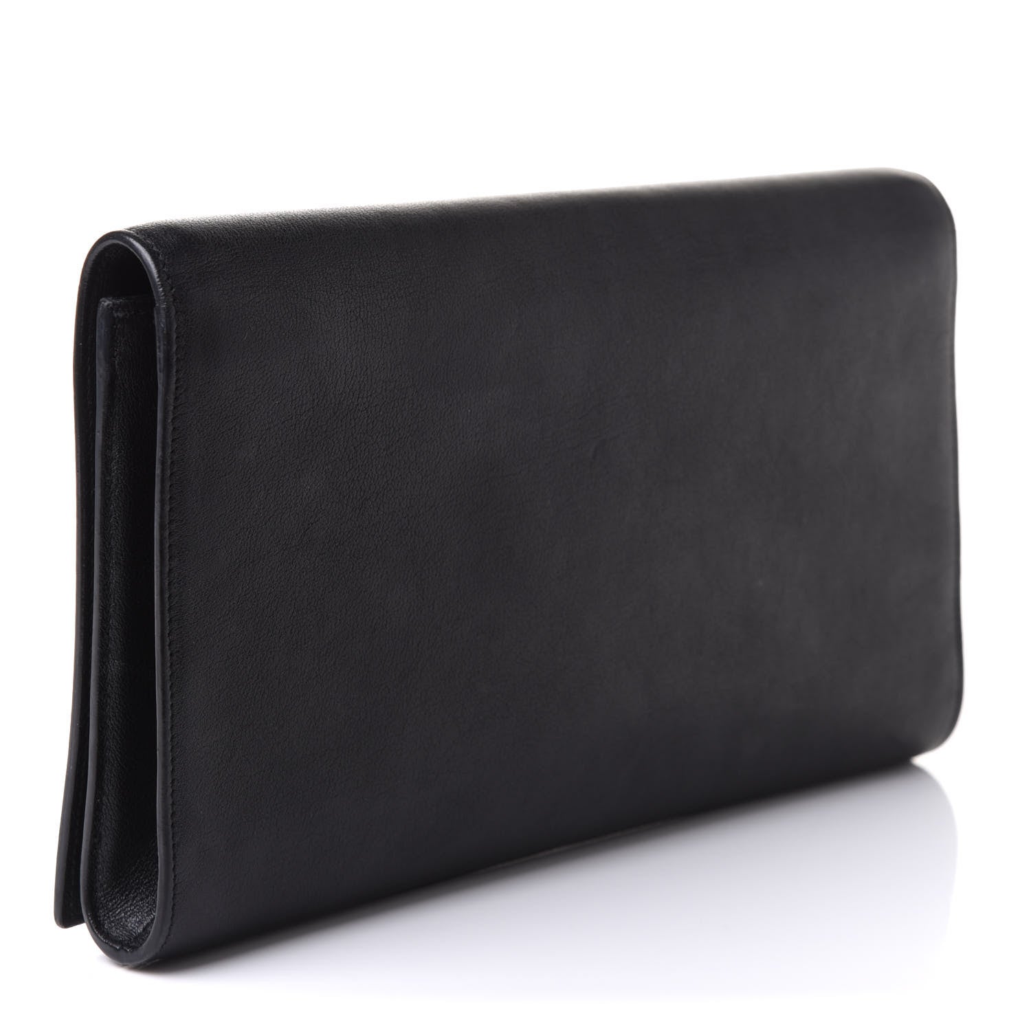 Saint Laurent Calfskin Monogram Large Belle De Jour Clutch Black 3 of 11