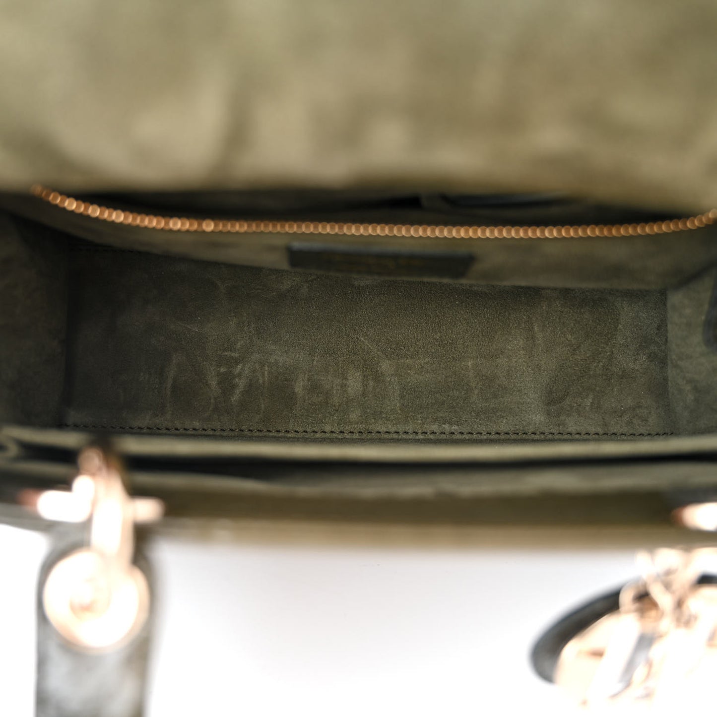 Snakeskin Medium Lady Dior Green