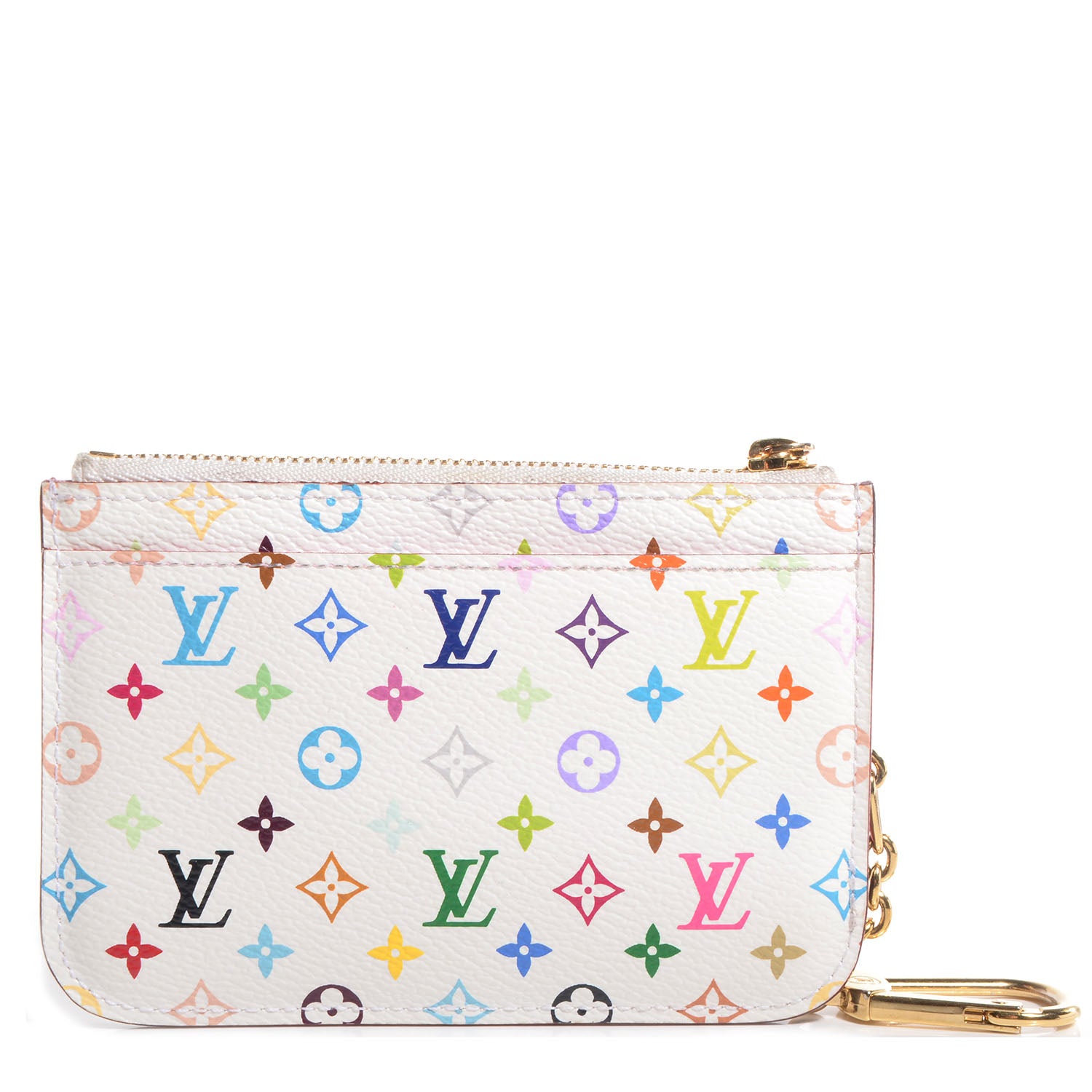 Louis Vuitton Monogram Multicolor Key Pouch White 1 of 8
