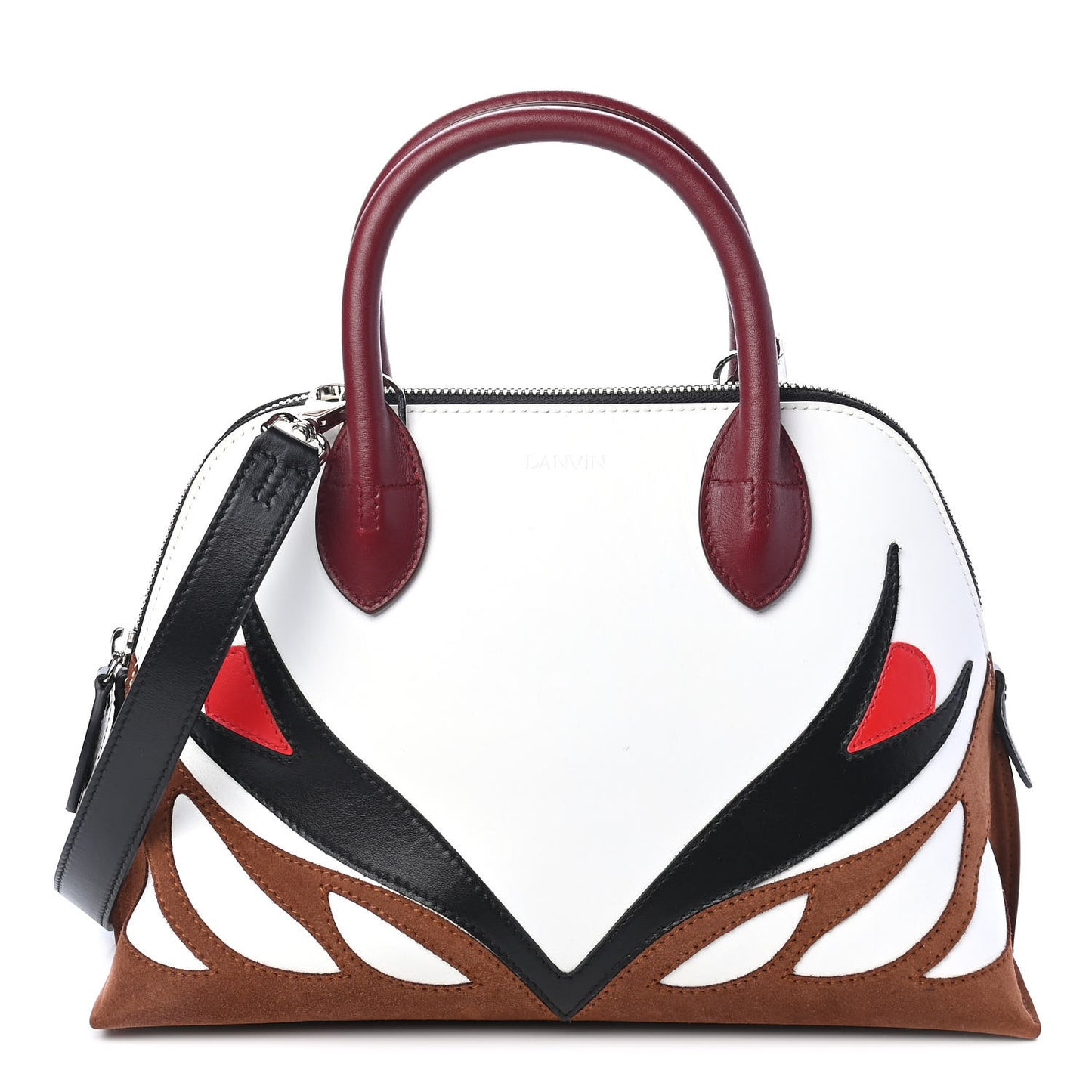 Calfskin Suede Parrot Magot Tote Red