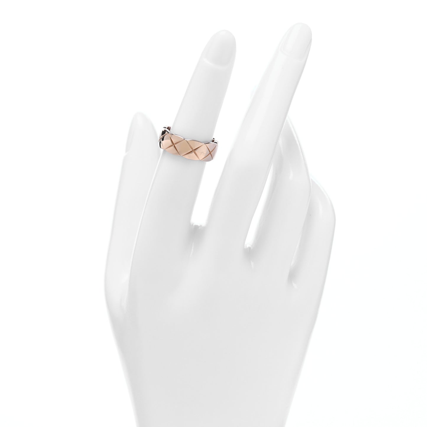 18K Beige Gold Small Coco Crush Ring 50 5.25