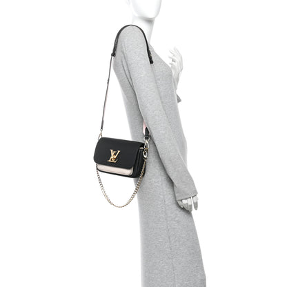 Louis Vuitton Grained Calfskin Lockme Tender Black 2 of 9