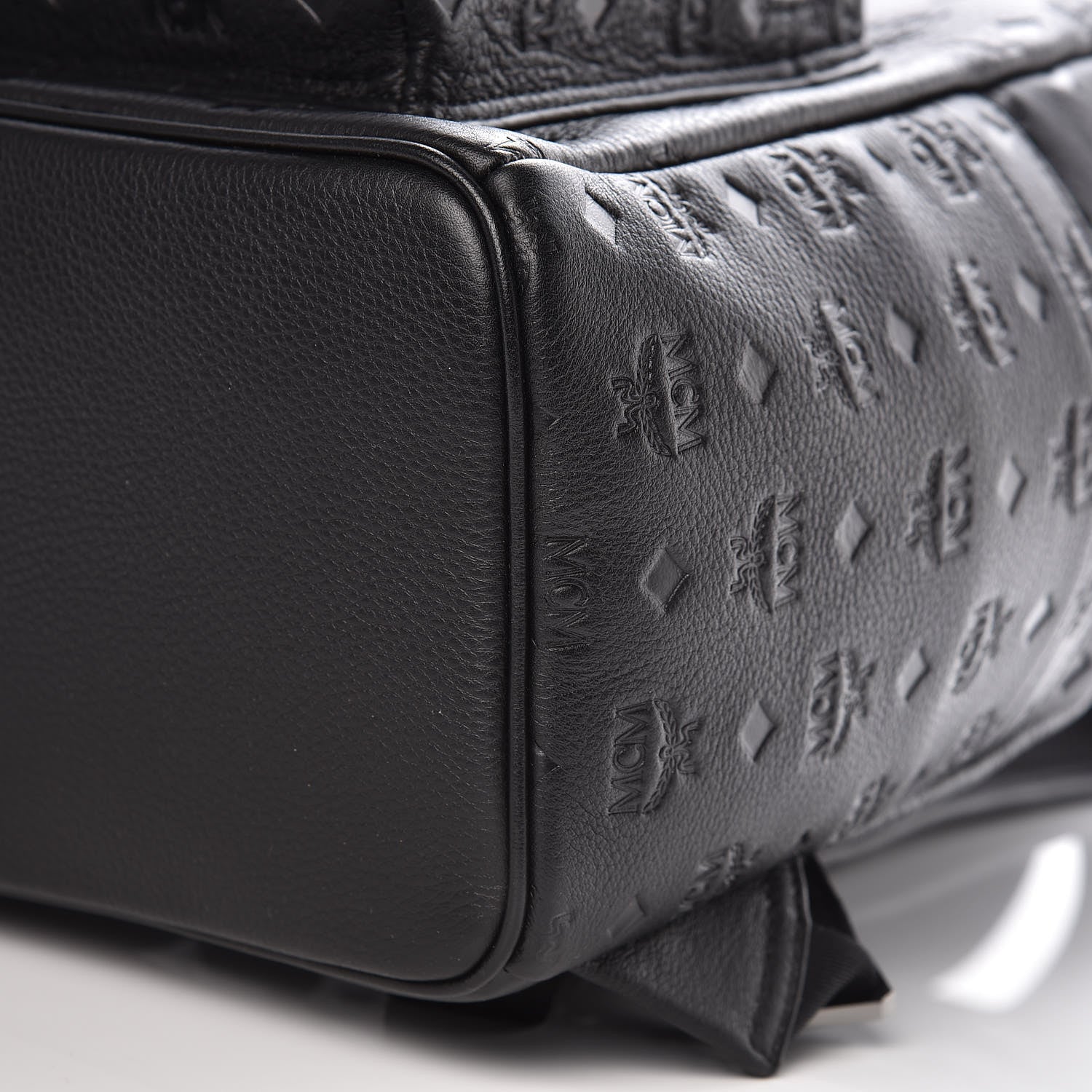 MCM Calfskin Ottomar Stark Backpack Black 8 of 8