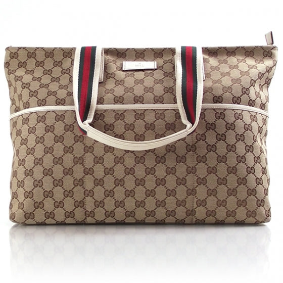 Gucci Monogram Web Large Diaper Tote 1 of 8