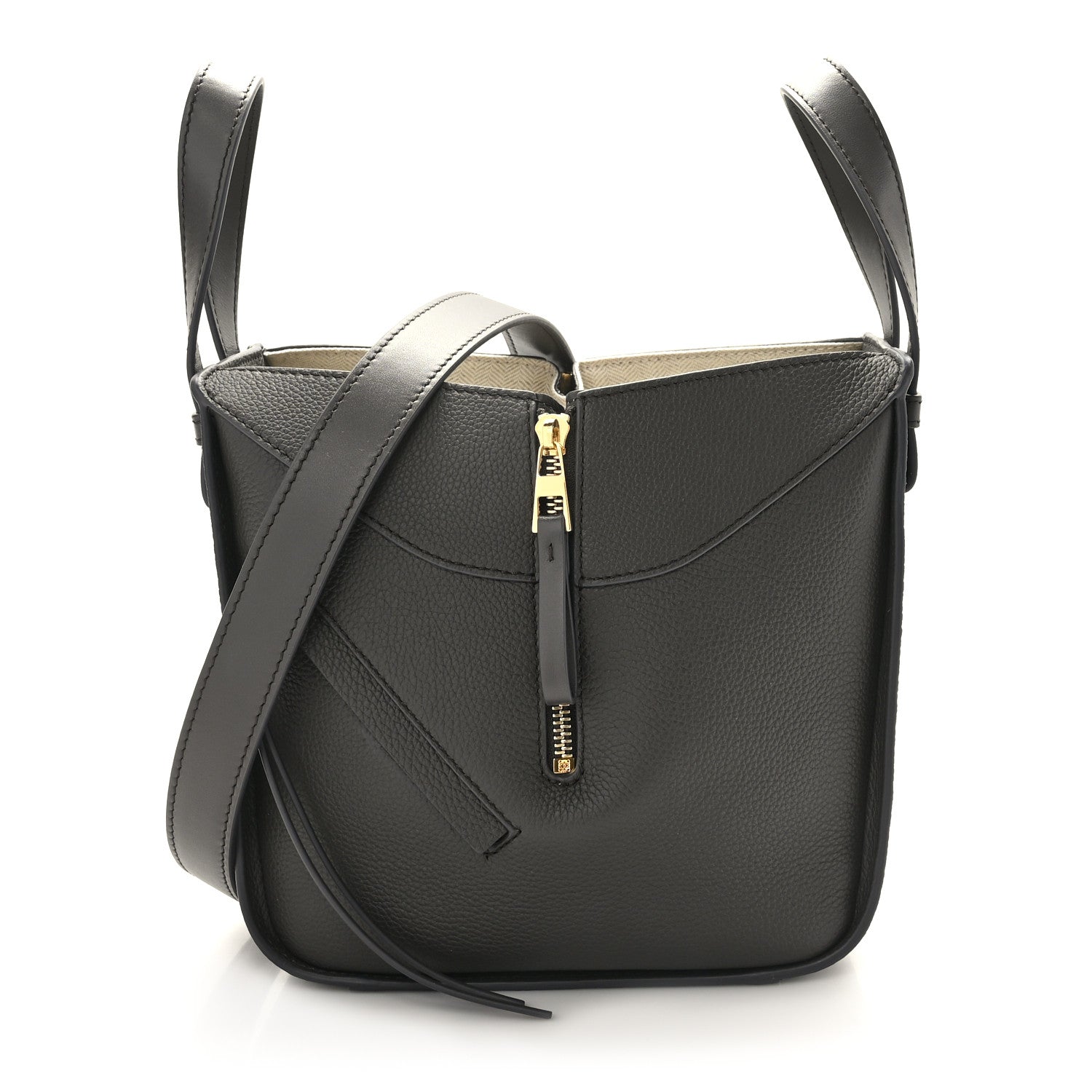 Loewe Soft Grained Calfskin Compact Hammock Shoulder Bag Grey 1 of 10