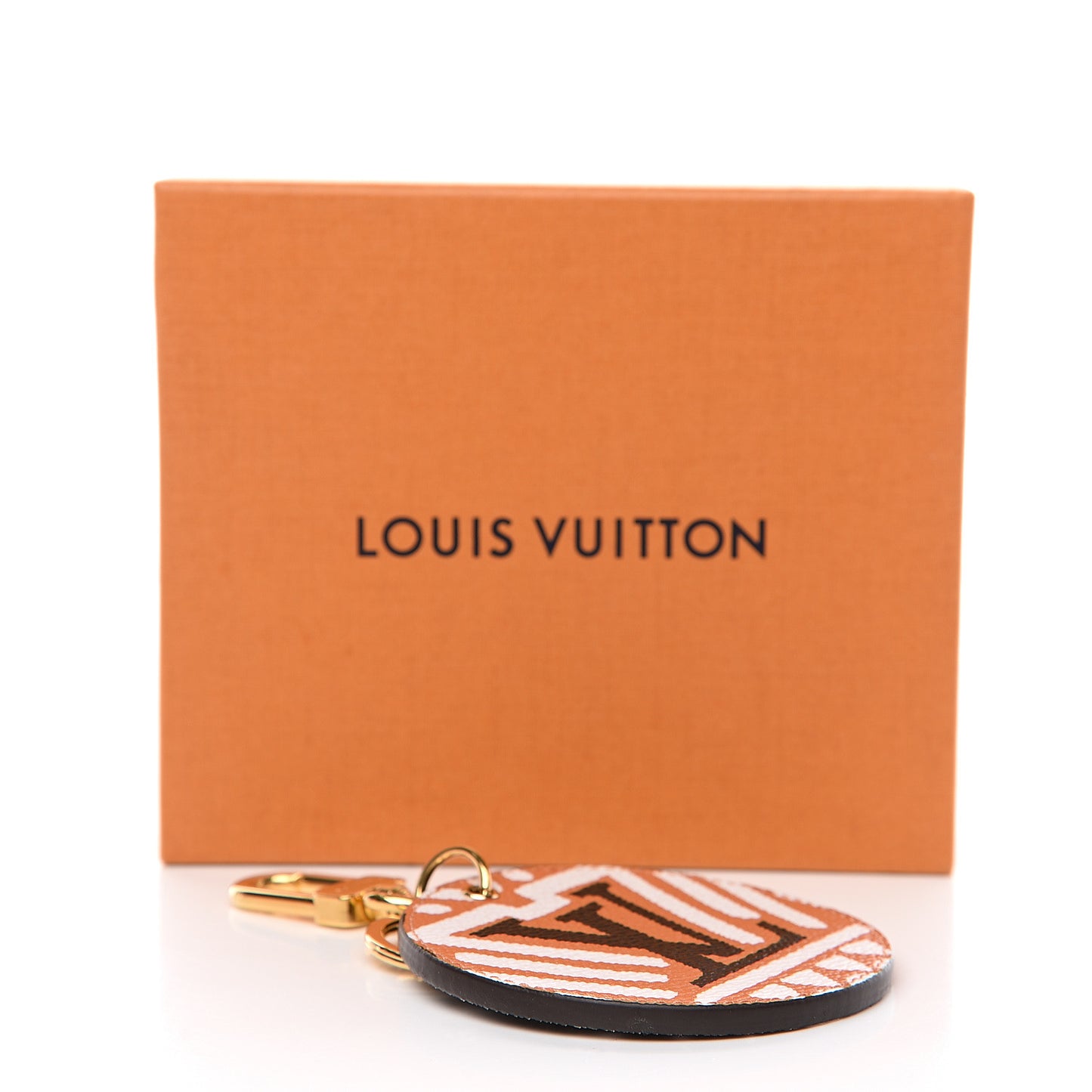 Monogram Giant Crafty Illustre Bag Charm Key Ring Crème Caramel