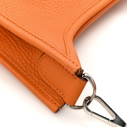 Hermes Taurillon Clemence Evelyne PM Orange 15 of 15