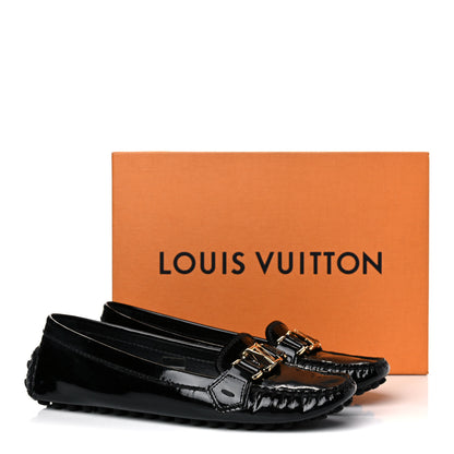 Louis Vuitton Patent Calfskin Oxford Loafers 38 Black 15 of 15