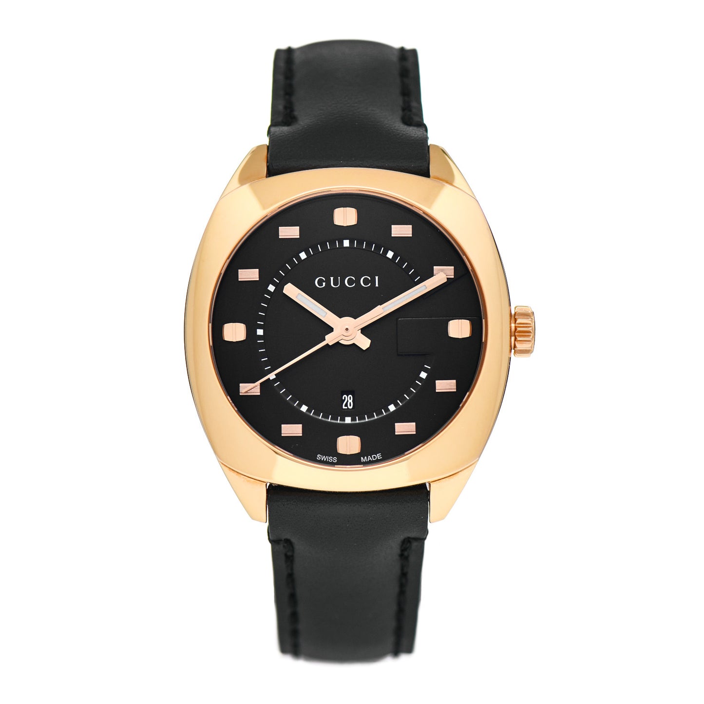 Stainless Steel Calfskin 36mm GG2570 Watch Black