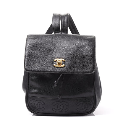 Chanel Caviar CC Backpack Black 1 of 9