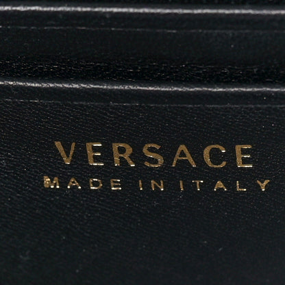 Versace Nappa Quilted Trapuntata Tribute Wallet Chain Crossbody Black 5 of 9