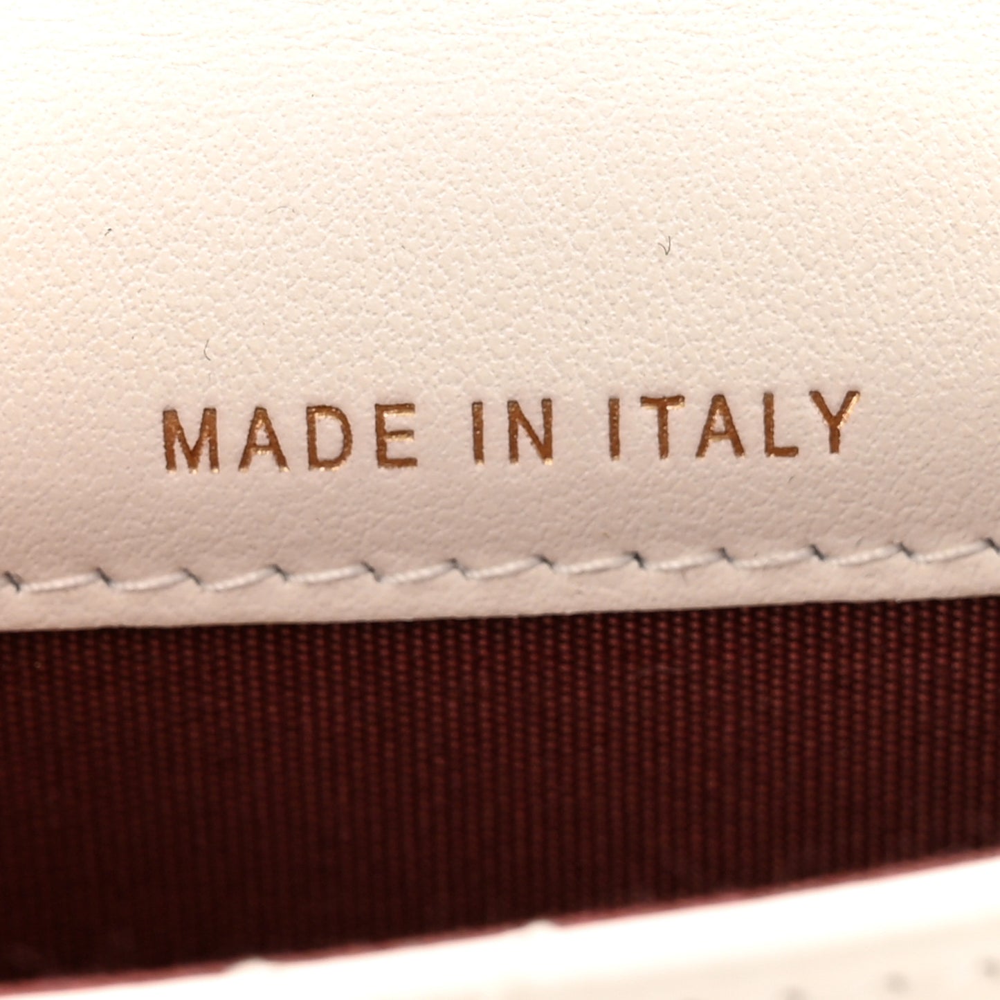 Calfskin Quilted Perfect Fit Coin Purse With Chain White