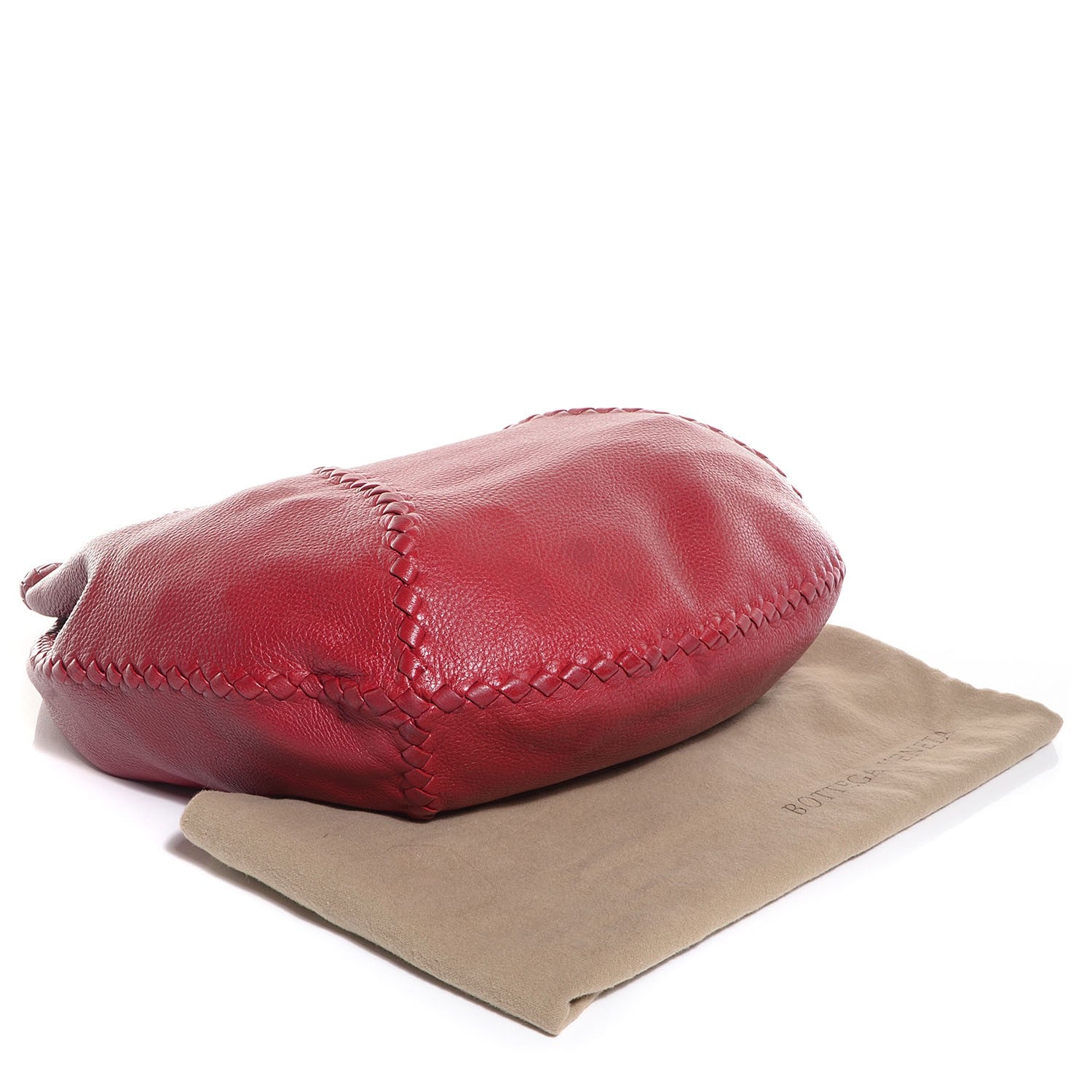 Bottega Veneta Cervo Deerskin Large Hobo Scarlet 4 of 9